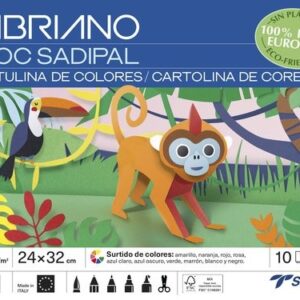 Bloc Sadipal Cartulina de Colores 10 Hojas