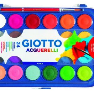 Giotto Acuarelas 23 mm Estuche 12 Colores+ Pincel