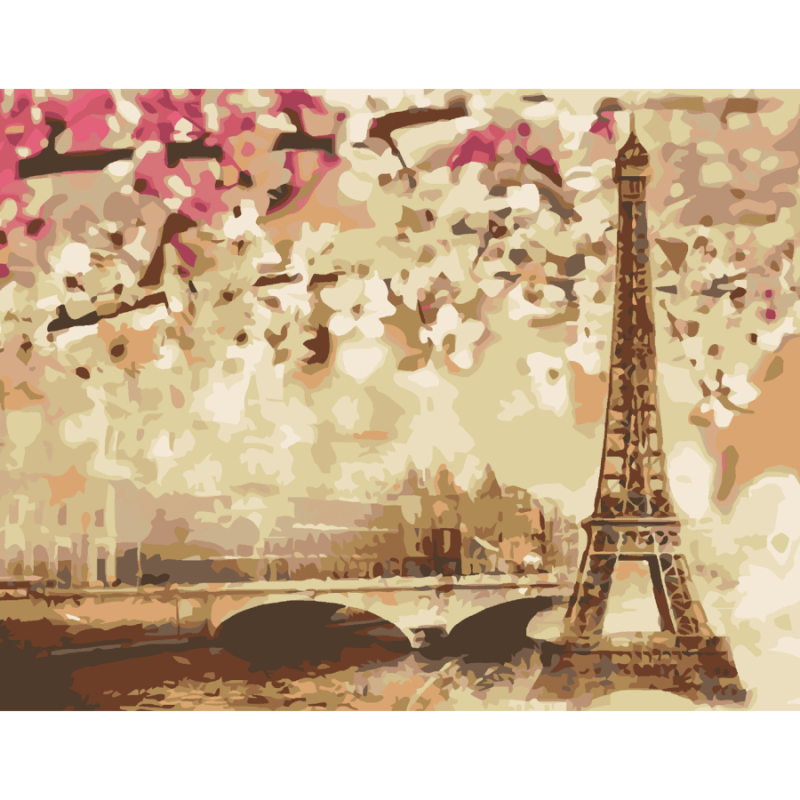 LIENZO PREDISEÑADO GOLDEN PARIS 35X45CM