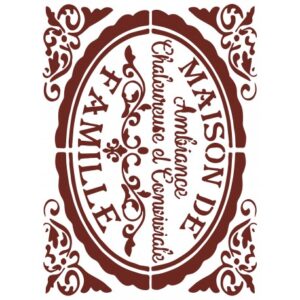 MISS STENCILS MNL021 21x28CM